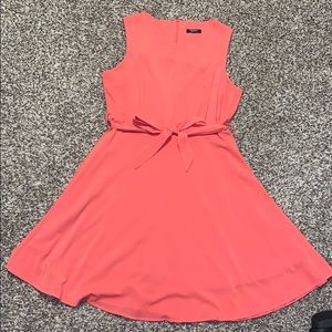 Orange Summer Sleeveless Dress
